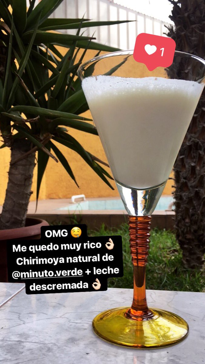 modamujeres's tweet photo. 🍹 Me acabo de preparar un smothie exquisito de chirimoya !!! De @minuto_verde 😛 me quedo muy rico 👌🏻 #chile #minutoverde https://t.co/9b1pG2Tzyi