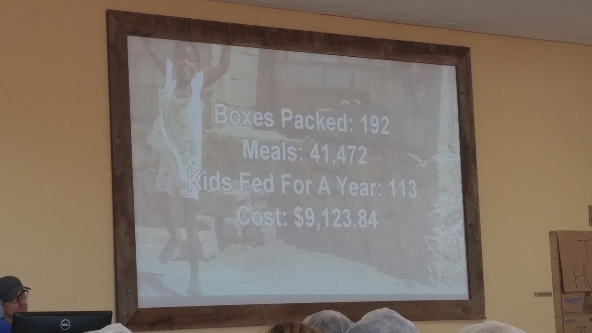 Hatcher1Sara's tweet photo. This is what my team did today #feedmystarvingchildren #AP #FirstAmCares @FirstAm https://t.co/ObfAsZPahY