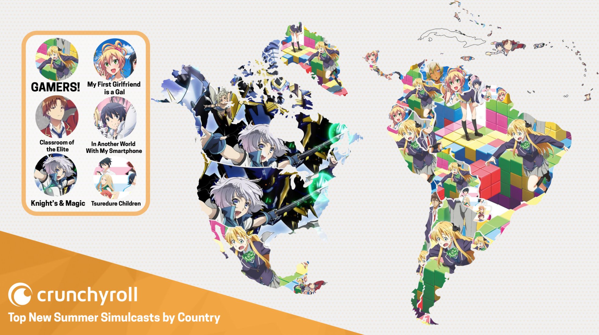 Crunchyroll on X: Our map on the most popular anime this season in EUROPE 🎶 🌍 Info: / X