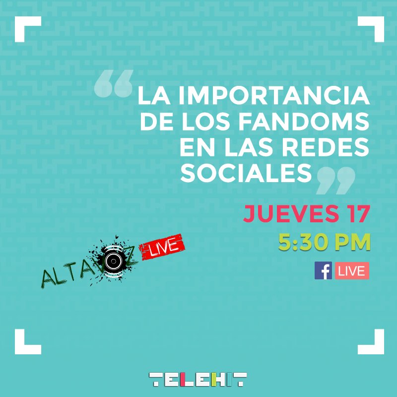 telehit_musica's tweet photo. ¡Queremos saber tu punto de vista! 📲 En unos minutos comienza #AltavozLive con @ponchitorocks y @OscarBurgos_ 🙌🙌🙌 https://t.co/9HznbKXqqV