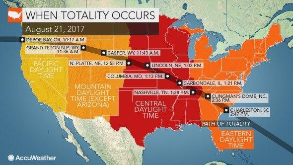 CindyBrac's tweet photo. Solar eclipse schedule #NASA2017 https://t.co/ibule1VMeB