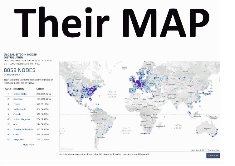 ceredigionman's tweet photo. Our competitors map in comparison to my previous tweet of the network of  #DeepOnion #TorIntegrated #Cryotocurrency learn more @DeepOnionx https://t.co/OTmQry7cwk