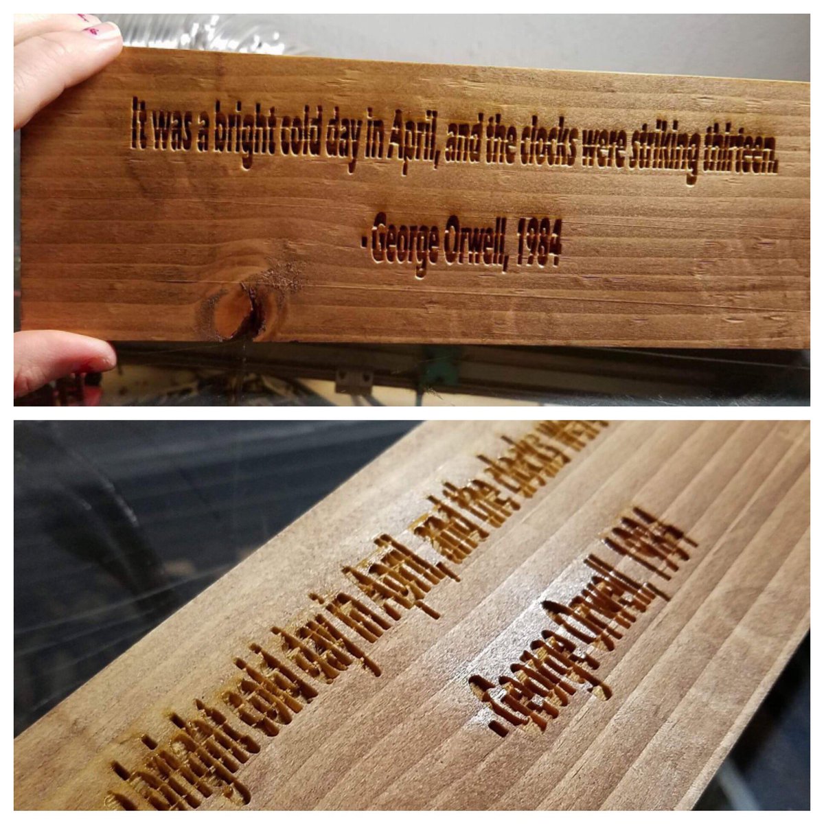 yourdreamday's tweet photo. #oak #engraved #Jenga pieces from our "Backyard Books" nominee for Best #Wedding Under $75k at #espritawards at #ilea #ilealive2017 #myilea https://t.co/zuGN4VQOFW