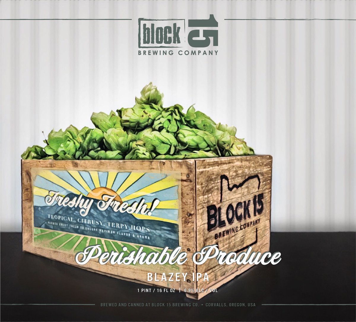 Block15Brewing's tweet photo. Adding 1 of 3 rounds of dry-hopping to #PerishableProduce.
Releasing in 16oz cans on Sept. 2 @ #Block15 Tap Room! #IndependentBeer #Brewing https://t.co/eb2ARNB6Co