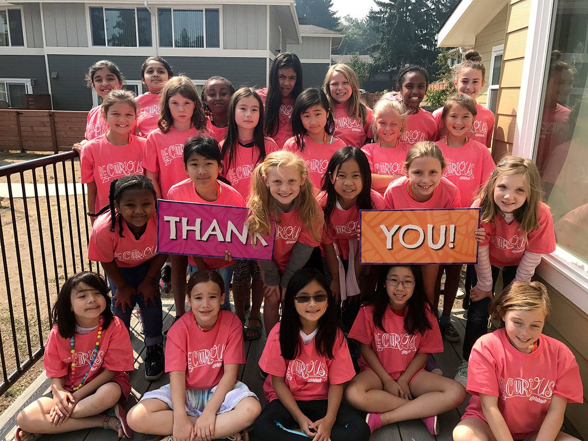 waOSPI's tweet photo. The Bellevue @BGCWA_Clubs just wrapped up a @girlstart #STEM camp! You go, girls! #GirlsinSTEM  https://t.co/IhFCML44Wv https://t.co/kk0C4AsmgS