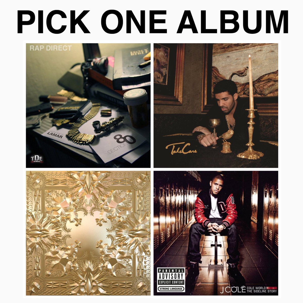RapDirect_'s tweet image. Pick 1 of these 2011 albums.