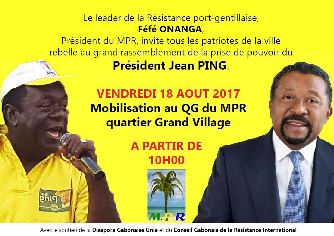 MagEgomaigue's tweet photo. Prise de Pouvoir par le président élu de la république #Gabon -aise
Mobilisation massive chez #FEFE
@SebastienNemeth
@brett_l_carter https://t.co/IVXlcyZWS7