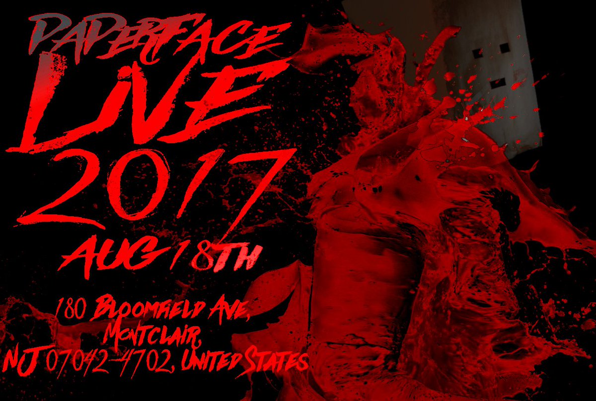 PAPE908's tweet photo. PAPERFACE - LIVE - TOMORROW!!!!!!! https://t.co/7nA8d9yf0c