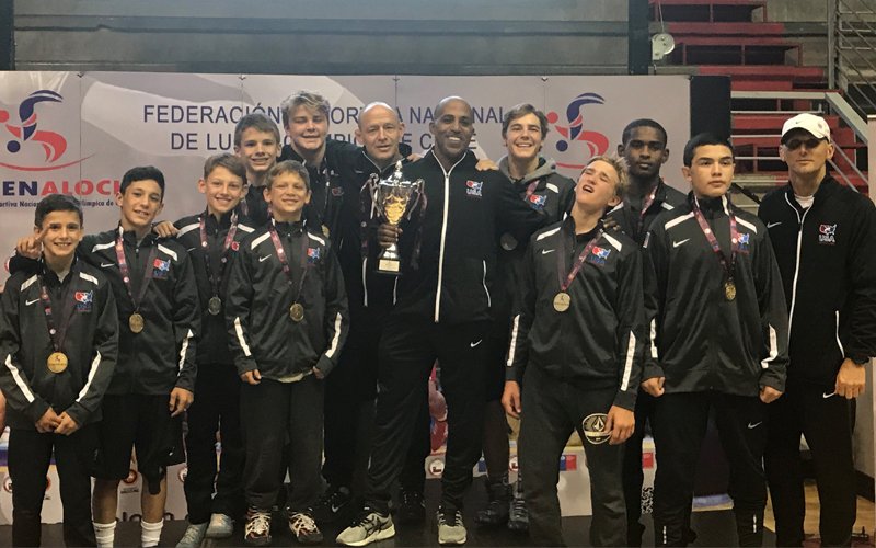 USAWrestling's tweet photo. USA wins 10 medals including 7 golds in Greco-Roman at Pan American Schoolboy Championships in Chile https://t.co/TYMwQoZfKm https://t.co/3x8Jdk8wOJ
