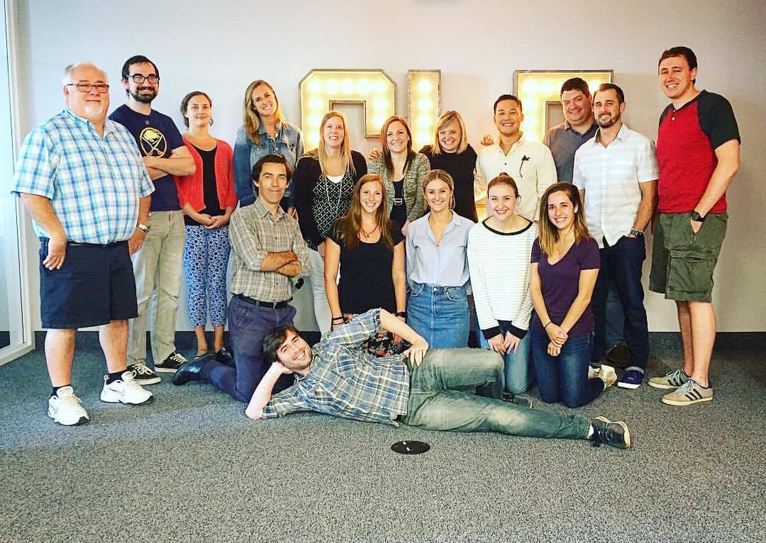 HNN_Steph's tweet photo. Only some of the amazing @Hotel_News_Now editorial, art, sales, mktng & PR crew. 2 continents & 2 states representing. #Cleville #Nashland https://t.co/7hNRcjAwnl