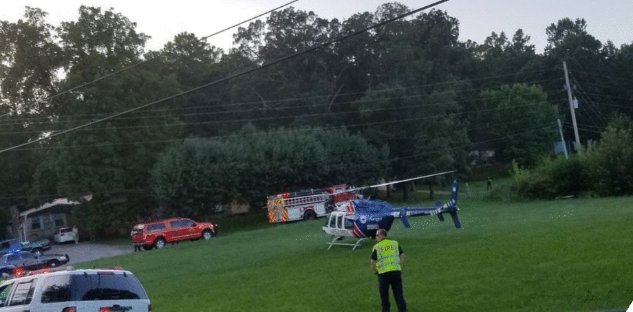 Tyler123B1's tweet photo. On scene a serious injury ATV accident in Whitfield County @LIFEFORCEairmed has responded to the scene the coroner is here #WhitfieldScanner https://t.co/ak6yU3M7Jm