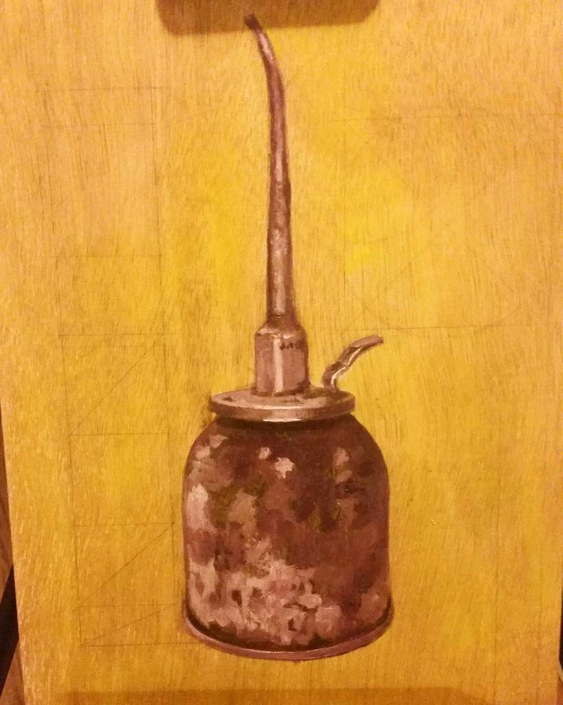 fiddleheadcraft's tweet photo. Update on my oil can painting. First layer. -Stephen #artideas #artpractice #stephenmurphy #oilpainting #progress … https://t.co/rKmSeacJ7L https://t.co/u4RPkcLI9J