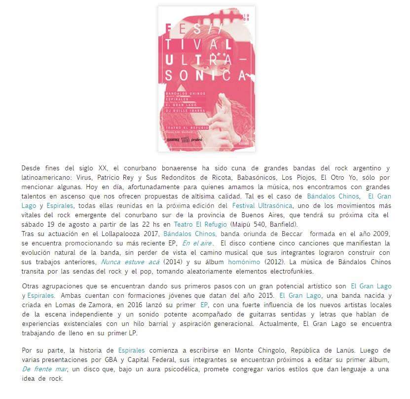 Espirales33's tweet photo. #nota #elgauchosonico #emergente #bandas #indie #rock #pop #argentina #buenosaires #gba https://t.co/0eYiyn22Nz