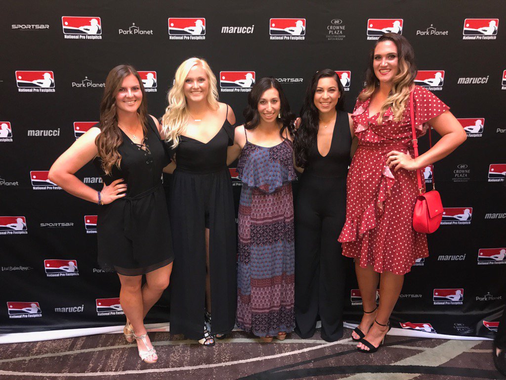 <a href="/umichsoftball/">Michigan Softball</a> NPF Alums stick together.  Proud Michigan Women!