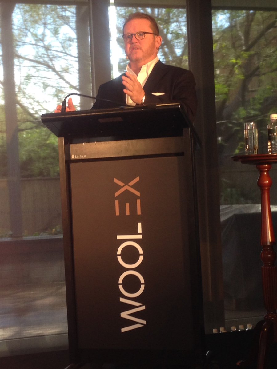 terryrsim's tweet photo. #AWH CEO Michael Jones @ #Woolex Summit - digitalising #wool supply chain to collect, protect &amp; enhance data https://t.co/m7gOWN9Vls