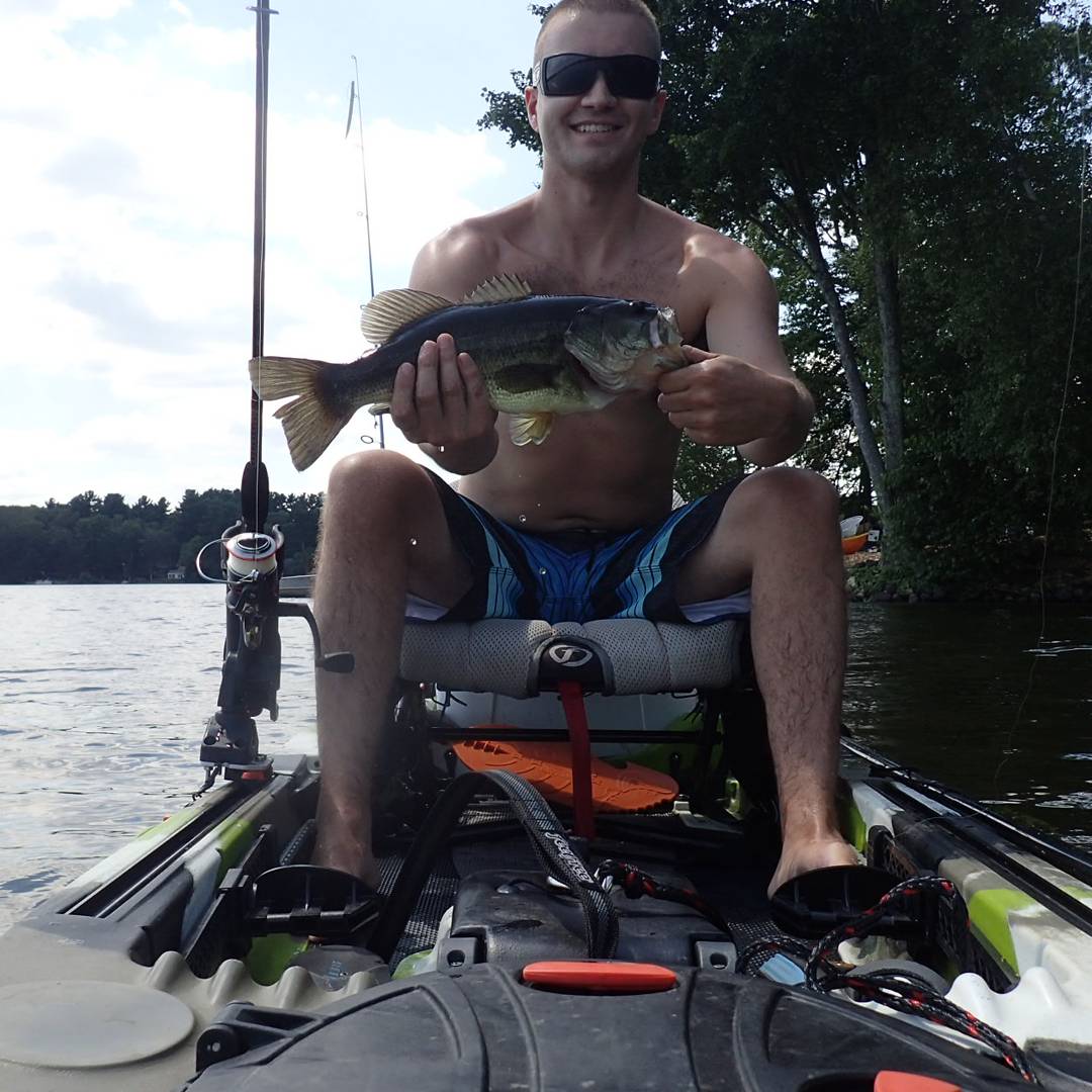 Patience is a virtue! #bass #bassfishing #kayak #feelfree #feelfreekayaks #kayakfishing #kayakangler #fishing