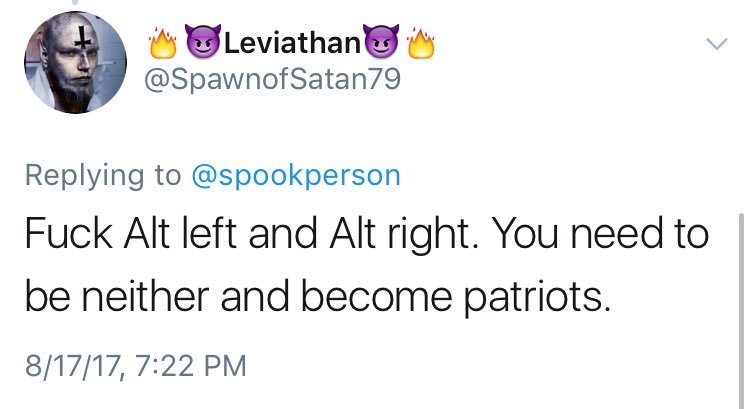 spookperson's tweet image. satan was nothing if not a true believer in the american dream