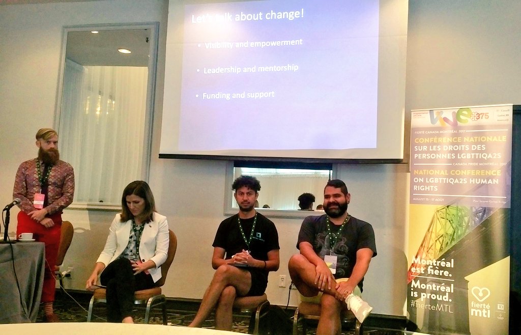 Ro3azz's tweet image. Let&apos;s talk abt change! Let&apos;s talk abt #DiversityInTech #QueerInTech! Great panel by @QueerTechMTL  @FierteMTLPride conference @queertechnyc