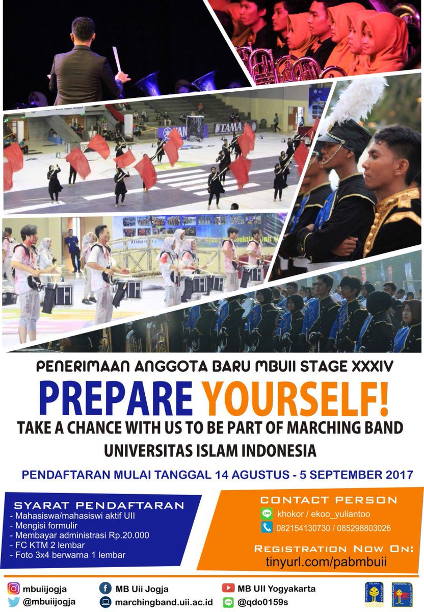taufiq0103's tweet photo. Registration now on:
https://t.co/qqR6Va7HYc
CP : 082154130730 (Khoryan) / 085298803026 (Eko)
#mbuii #pestaunisi2k17 #uii #mabauii https://t.co/nzRZhaGXQG