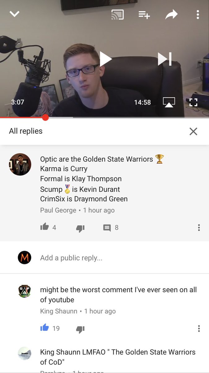 Gunskiful's tweet image. What is this comment 💀💀