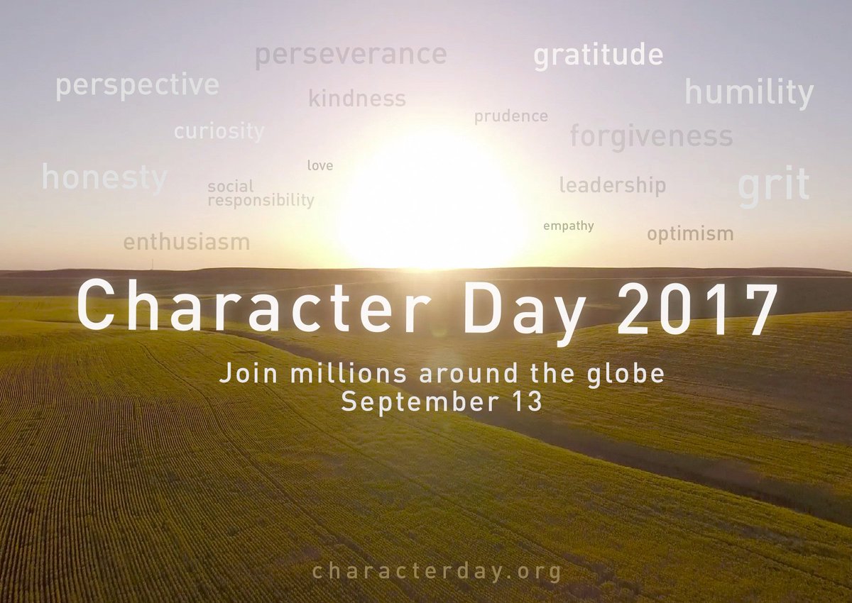 tiffanyshlain's tweet photo. Watch 1min trailer &amp; sign up for #CharacterDay2017 at https://t.co/dKvap6BsP6  Sept 13th! Join millions globally #PositivePsy #SEL #Edu https://t.co/kfL4Xwdfmf