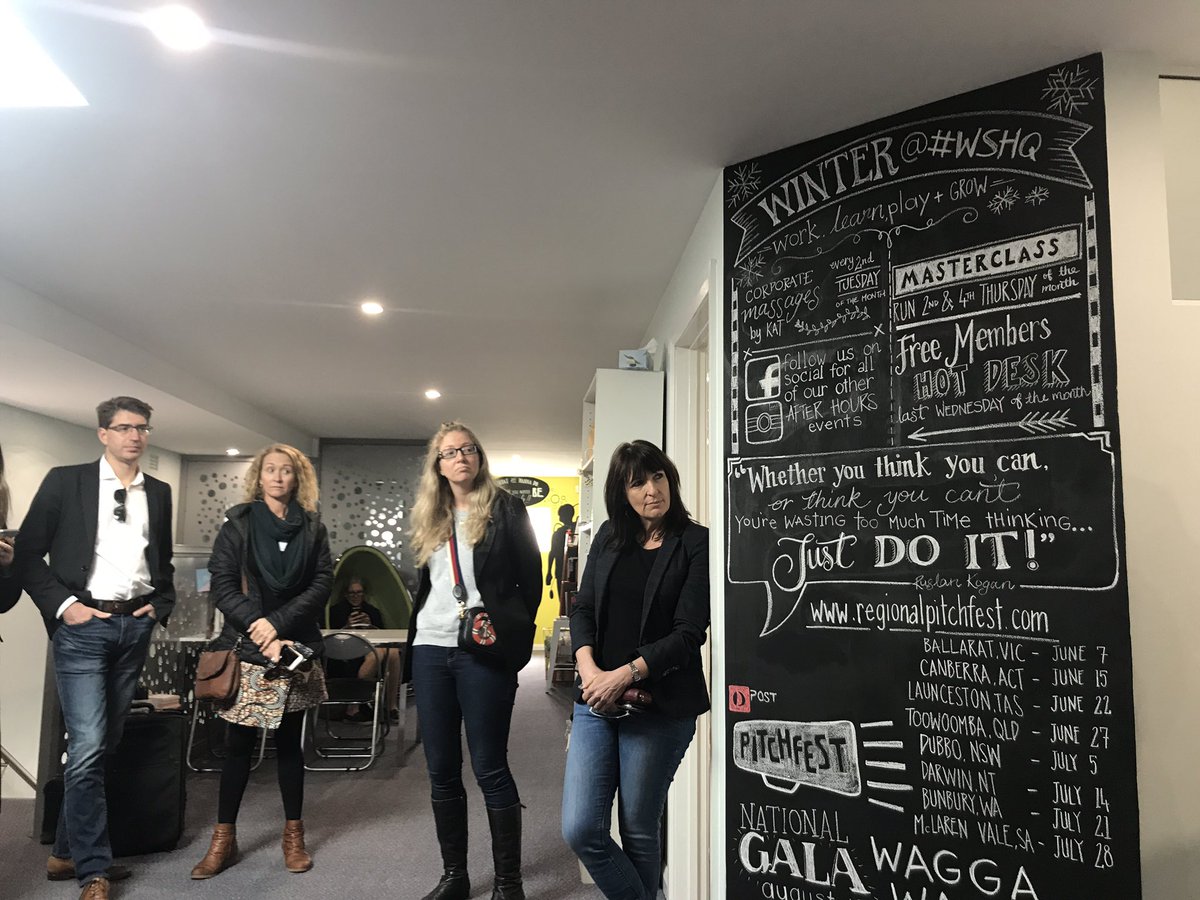 brendanyell's tweet image. Thanks for the tour of @workingspaceshq Simone!! The place to cowork in Wagga #startupAUS #wshq