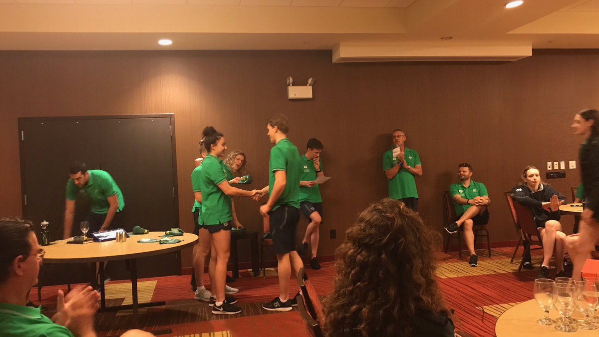 CarlileSwimTeam's tweet photo. Check out our World Junior team members being presented their caps, Go @CarlileSwimTeam https://t.co/BojseFF7G4