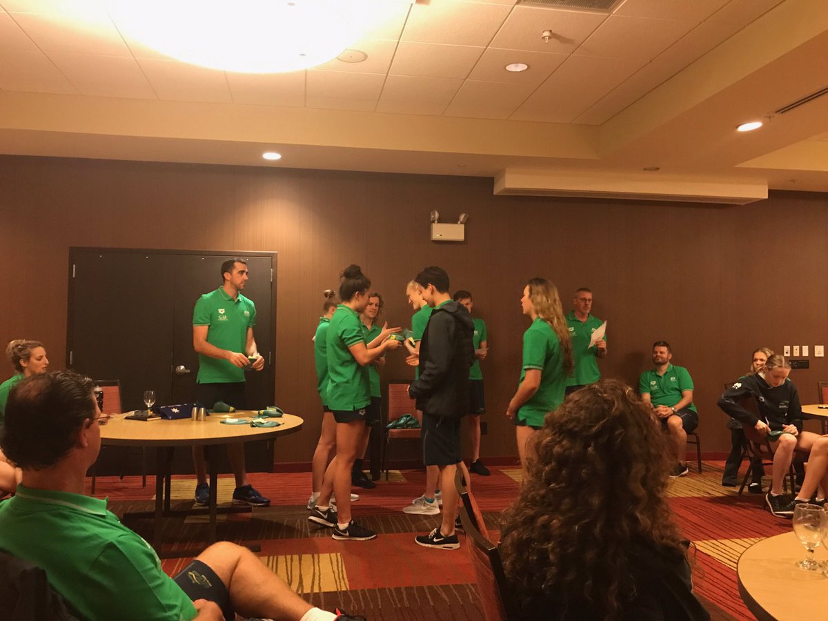 CarlileSwimTeam's tweet photo. Check out our World Junior team members being presented their caps, Go @CarlileSwimTeam https://t.co/BojseFF7G4