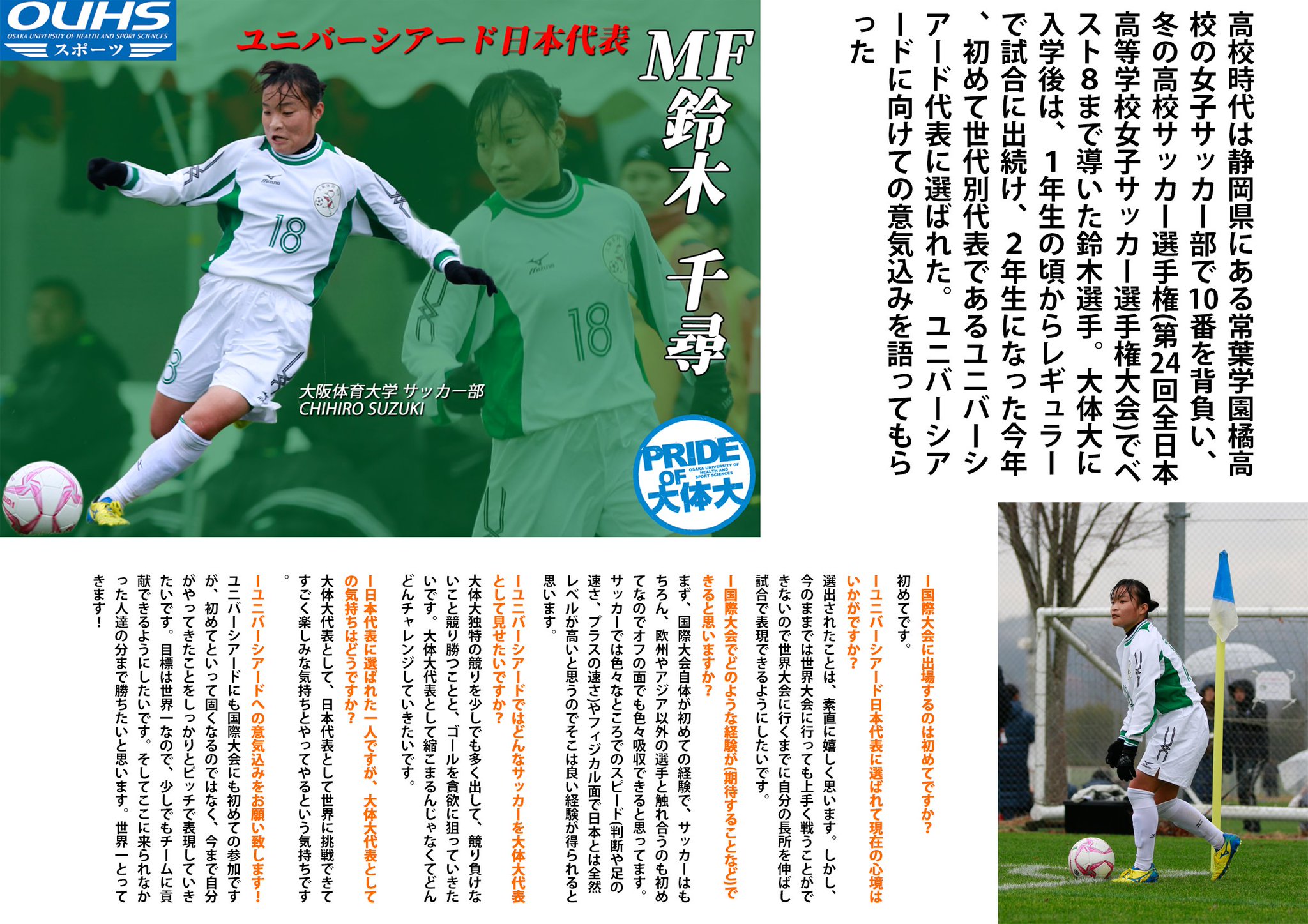ট ইট র 大体大 スポーツ Ouhsスポーツ特別版 今夏 世界で戦う大体大アスリート 女子サッカーユニバ日本代表鈴木千尋選手 体育2年 紙面ダウンロードは下記urlへ T Co 28nl42mfbx 大体大 大阪体育大学 Ouhs サッカー 鈴木千尋 ট ইট র 大体大 スポーツ Ouhsスポーツ特別版 今夏 世界で戦う大体大アスリート 女子サッカーユニバ日本代表鈴木千尋選手 体育2年 紙面ダウンロードは下記urlへ T Co 28nl42mfbx 大体大 大阪体育大学 Ouhs サッカー 鈴木千尋