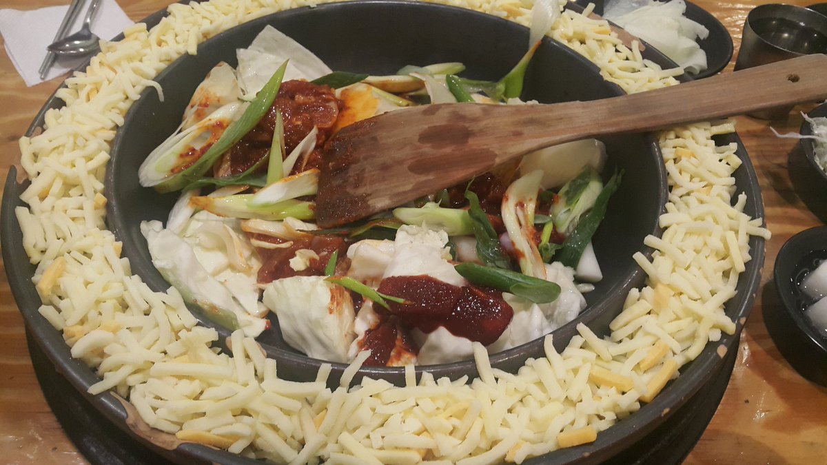 치즈퐁듀 닭갈비!