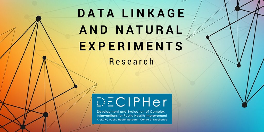 Are you interested in #research on #datalinkage & #naturalexperiments in #publichealth ? bit.ly/2vGj6n4