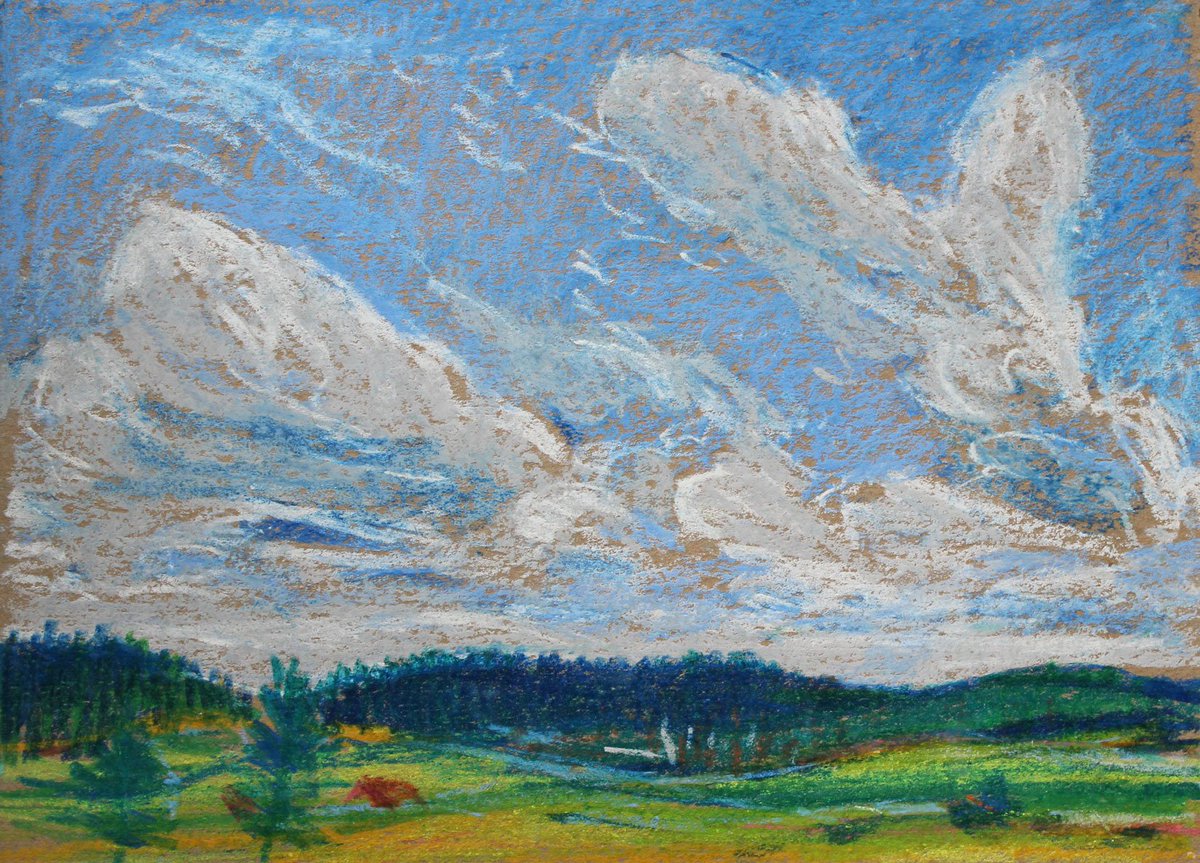 David_Paints's tweet photo. pastel picture from western Bohemia (Krusne hory) https://t.co/JpMkihnYfM