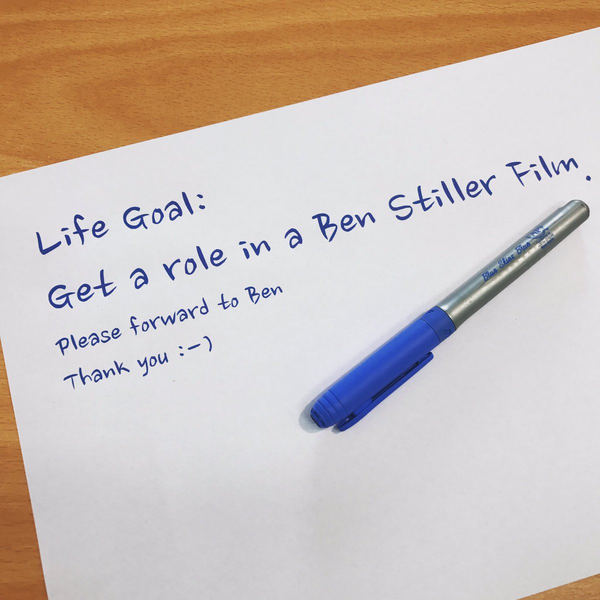 brycehardy7's tweet photo. Please forward to Ben Stiller
if you know him 😁
#helpthisnotefindben #pleasefowardtobenstiller https://t.co/vfGzsF9x8D