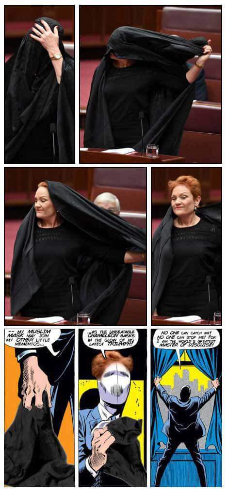 It's ok, turns out she was a bad 90s Spider-Man villain all along! #auspol