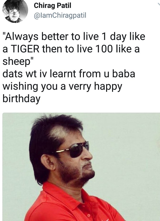 Happy birthday Sandeep Patil! And we love the way your son IamChiragpatil has wished you...   