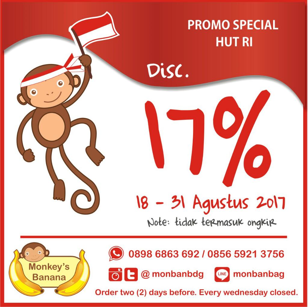 monbanbdg's tweet photo. Promo Spesial dalam merayakan HUT RI #kuliner #bandung #oleh #pisang 
yuk diorder...

@infobdg @info_kulinerbdg @Kuliner_Bandung https://t.co/6CM8fnJC7D