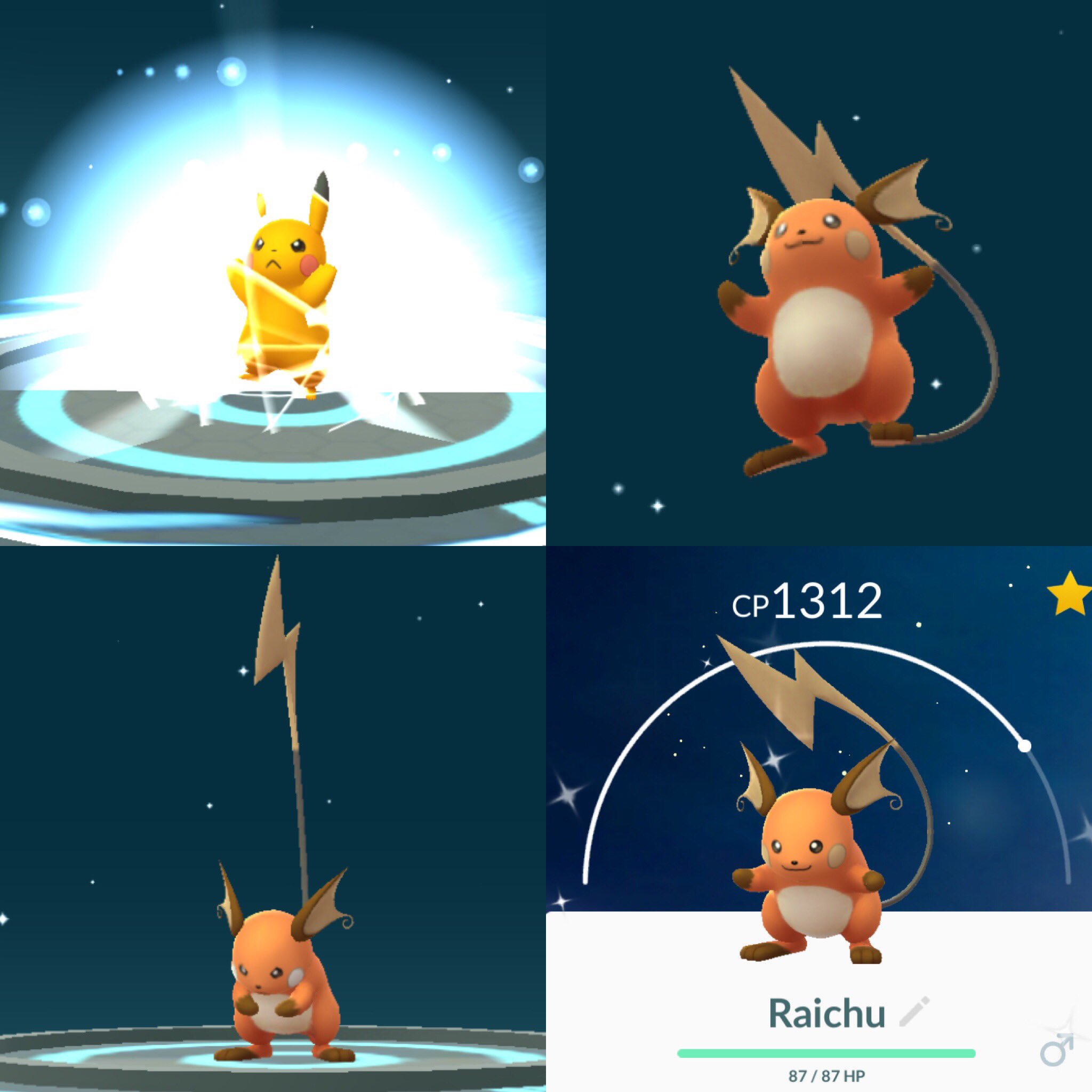 EVOLVING SHINY PIKACHU IN POKEMON GO!!!