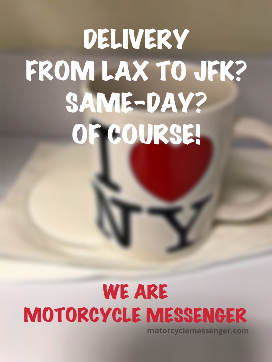 ECSMessenger's tweet photo. #NextFlightOut for your urgent #medicallogistics...coast to coast? You bet. #samedaydelivery #motorcyclemessenger #ECS https://t.co/ODDNdconMA