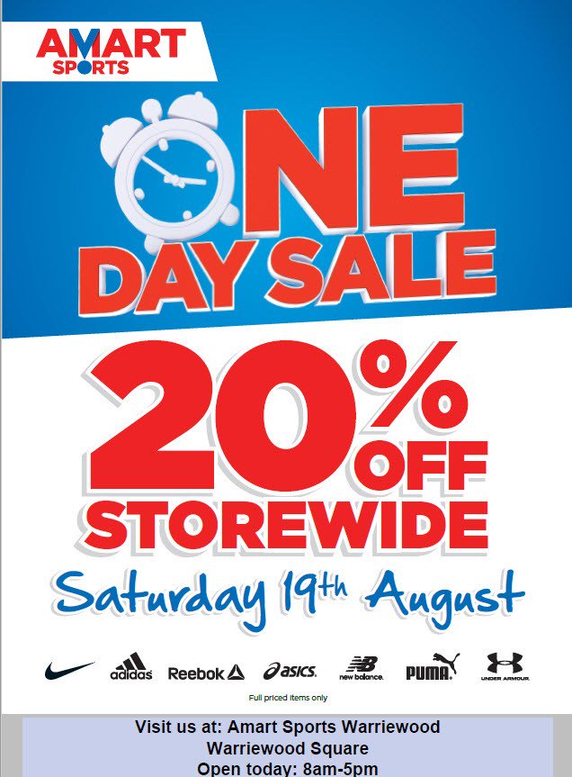 HSUFootball's tweet photo. Warriewood Amart Sport 20% Sale – Saturday 19th August https://t.co/zf28k6Ypaa https://t.co/WqXCAUx3M5