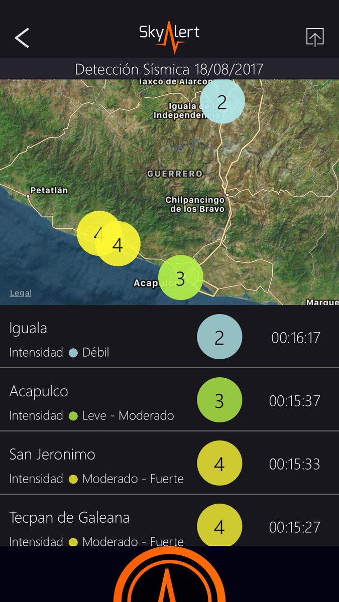 #Ahora - se registra sismo de intensidad moderada en la costa de Guerrero.