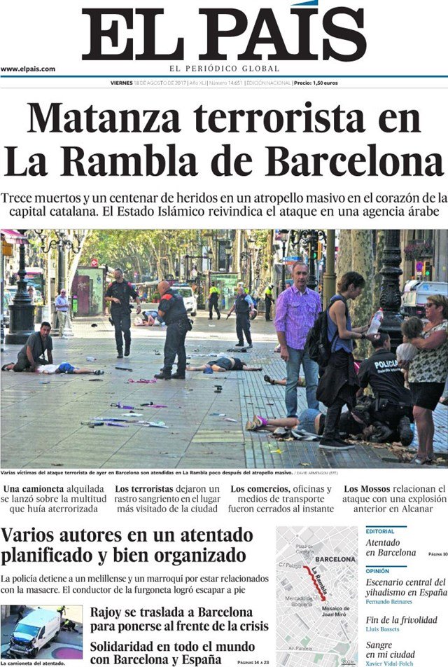 europapress's tweet image. Estas son las #portadas de los periódicos de este viernes 18 de agosto de 2017 europapress.es/nacional/notic…