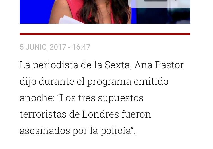 LosantosPosts's tweet photo. Para @_anapastor_, cuando la policía abate terroristas,"asesina terroristas" excepto si lo hacen los Mossos. Entonces es un gran trabajo. https://t.co/YRThqWMm4l