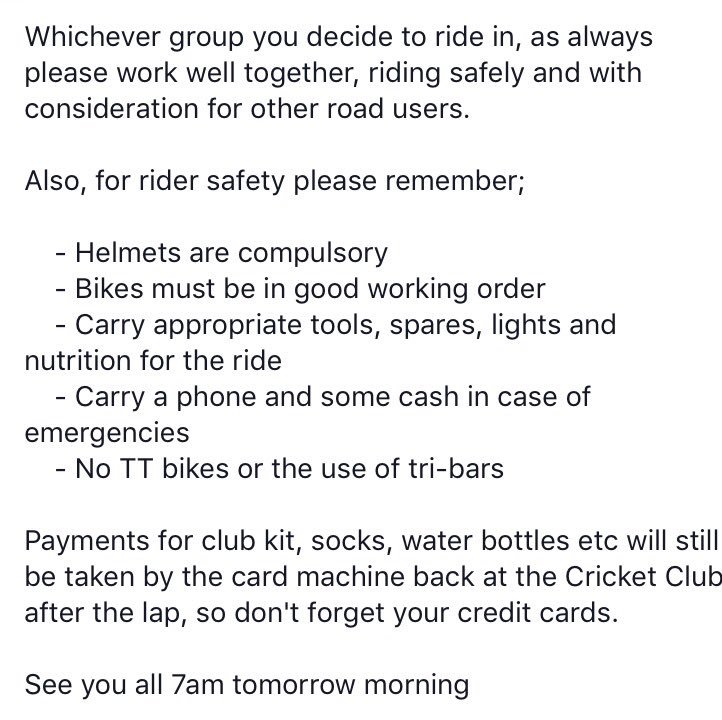 SAScycleclub's tweet photo. SAS Lap of the Lake
Every Saturday 7am
Ashton Way car park
#collectivecycling
#SAS https://t.co/DTgmvIY7fp