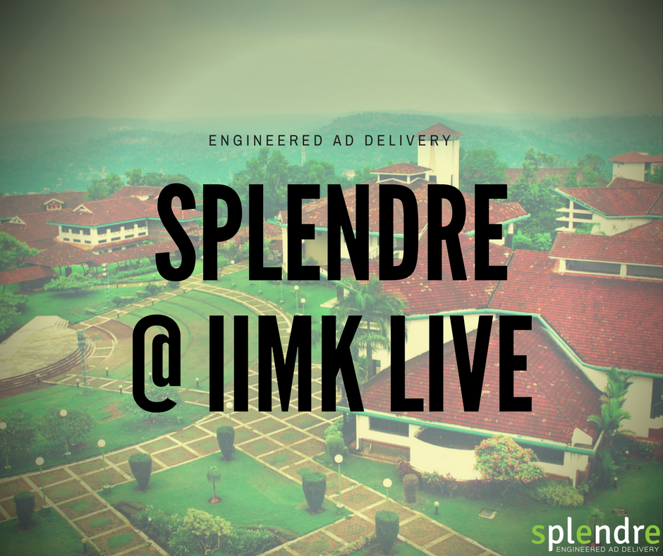 SplendreDOOH's tweet photo. Splendre team started operating from IIMK Live - Business Incubator and Entrepreneurship development center of IIM Kozhikode. https://t.co/H7wv0f2aJO