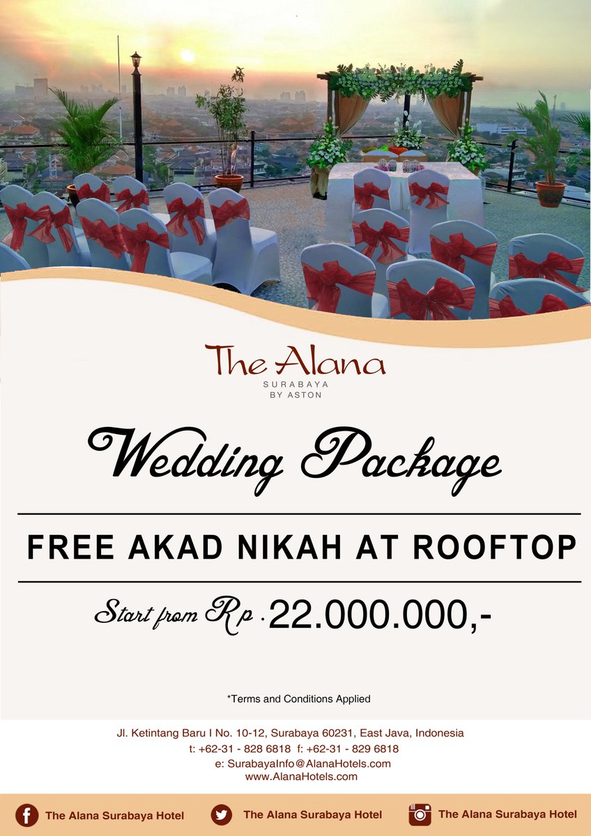 The Alana Surabaya  on Twitter Plan your wedding  at The 