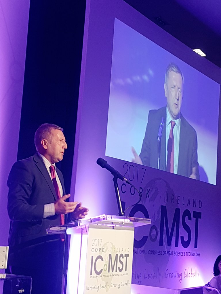 We were honoured to have Mr. Michael Creed T.D. Minister for Agriculture, Food and the Marine at the #ICoMST2017 Gala Dinner last night