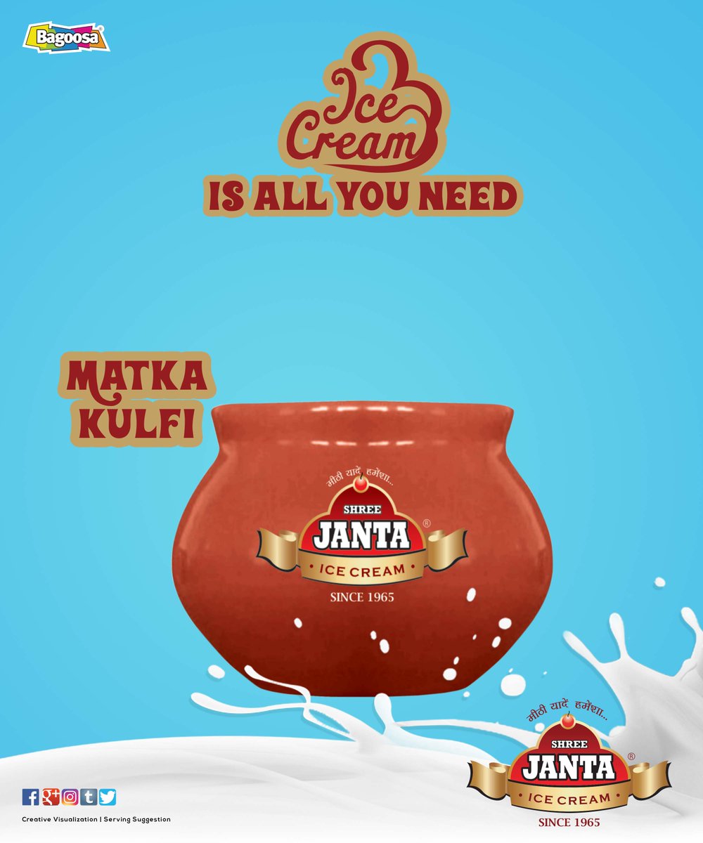 shreejanta's tweet photo. Enjoy the creamy goodness of ice-cream packed with desi #flavors in the form of #MatkaKulfi.

#shreejantaicecream #jantaicecream #icecream https://t.co/nl0wUg9TTk