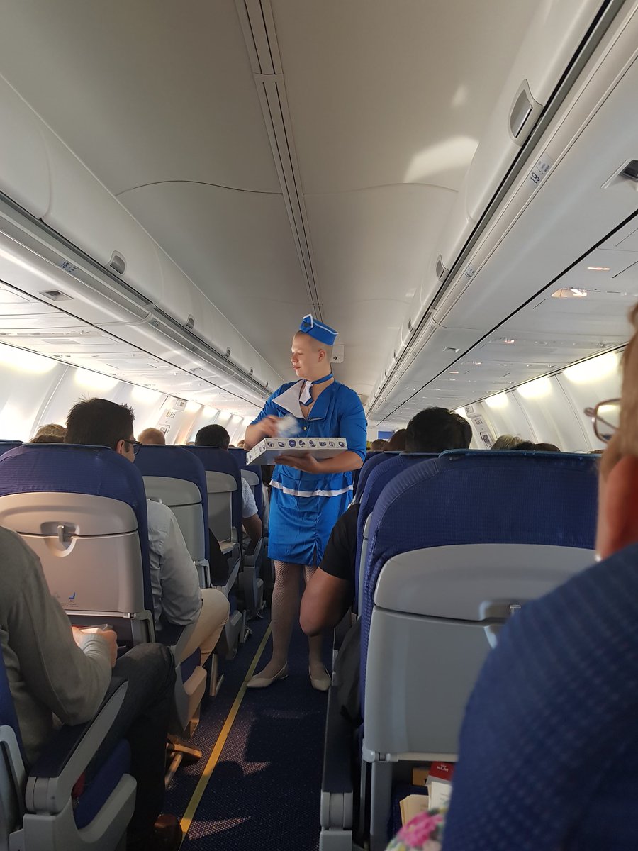 SamCapps's tweet image. Thanks @KLM for making Charlie feel at home on his first day in the skies