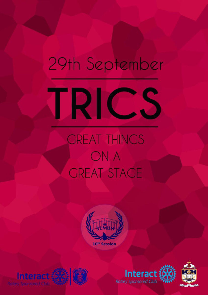 Dilly_1999's tweet photo. Be a part of something exclusive?

Coming soon.....
In collaboration with the Interact clubs of SJC and SPC

#SLMUN2017 #TRICS https://t.co/DKqPQVxamj