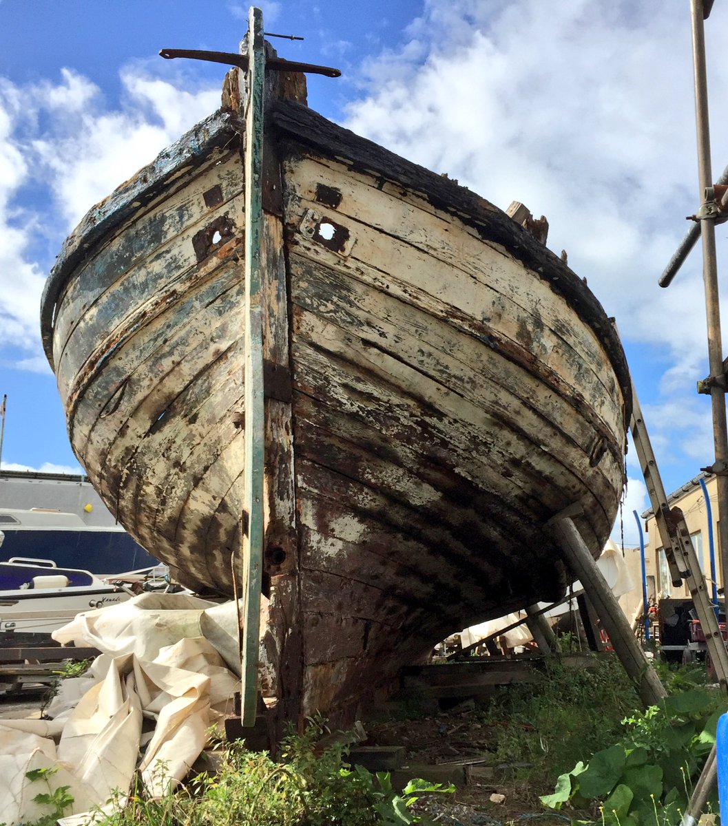 Does anybody want this 32' Wooden Scottish Fifie carvel fishing boat. She's getting cut up in two weeks. Free 2 a good home! PLEASE RETWEET!
